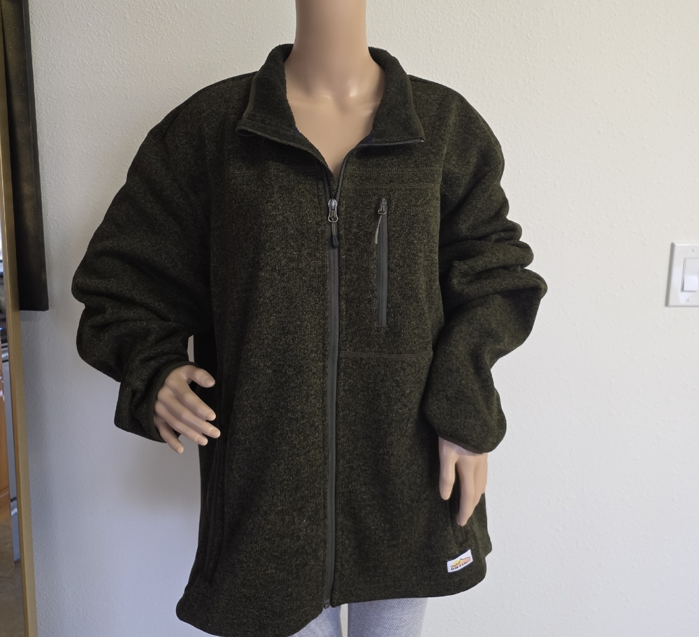 Orvis Men's Deep Green Fleece Zip